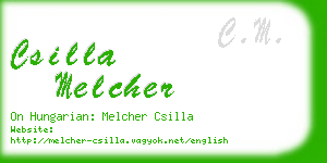 csilla melcher business card